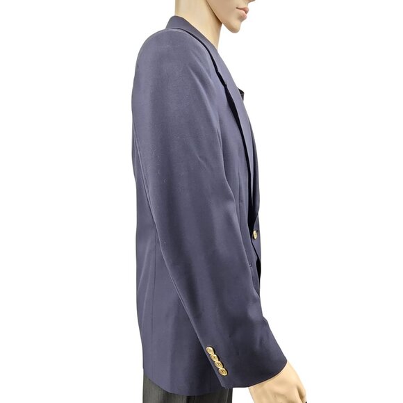 Christian Dior Le Connaisseur Mens 40R Blazer Navy Pure Virgin Wool - Picture 3 of 13